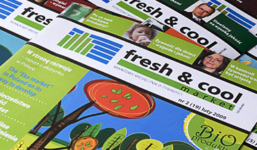 Okładki nieistniejącego czasopisma Fresh and Cool Market
