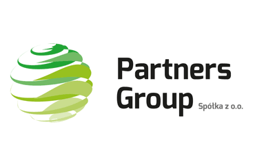 Logo firmy Partners Group z Poznania.